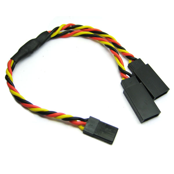 22AWG JR Twisted Y Extension Wire - 10cm