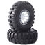 Fastrax 'Snake' 1.9" Crawler Tyres on Bead Protector Wheels (2)