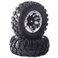 Kong' 1.5" Crawler Tyres on Bead Protector Wheels (2) - Black