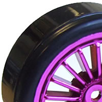 20-Spoke Drift Wheel & Tyre Set (4) - Purple