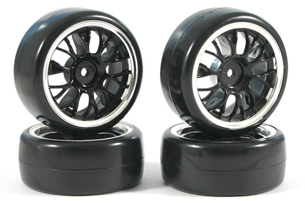 Fastrax&nbsp;Y-Spoke Drift Wheel & V2 Tyre Set (4) - Chrome