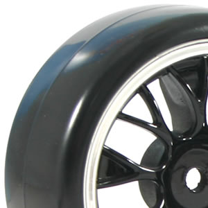 Y-Spoke Drift Wheel & V2 Tyre Set (4) - Chrome