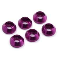 M3 Cap Washers (6) - Purple