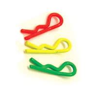 Small Flourescent Clips (8) - Green