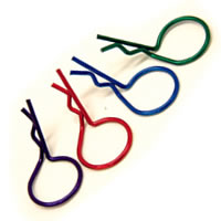 Large Metallic Clips (8) - Blue