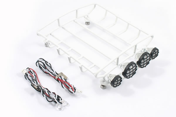 Fastrax&nbsp;Crawler Rounded Luggage Tray with 4 Light Set (White)