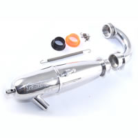 Rpm' 086 1/8th Off-Road Inline Connected Pipe & Manifold Set