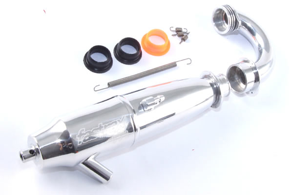 Fastrax&nbsp;'Torque' 063 1/8th Polished Turbo Top-end Pipe & Manifold Set
