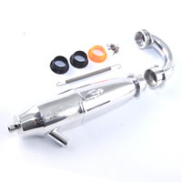 'Torque' 063 1/8th Polished Turbo Top-end Pipe & Manifold Set