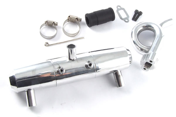 Fastrax&nbsp;Hpi Baja 1/5th Scale Twin Tuned Pipe & Manifold Set