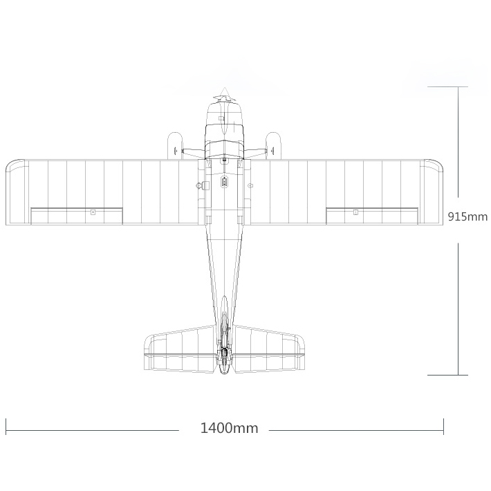 FMS Kingfisher Dimensions