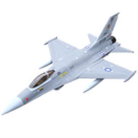 F16 Fighting Falcon Foam 70mm Ducted Fan Electric Foam Jet - Military Grey