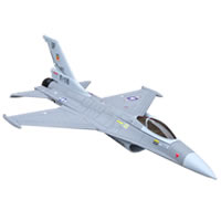 F16 Fighting Falcon Foam 64mm Ducted Fan Electric Foam Jet - Military Grey