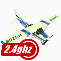 Cessna 182 RTF Electric Foam Aircraft with 2.4ghz Radio System - Blue