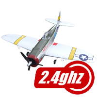 Mini P47 Thunderbolt 800 Series RTF Electric Warbird with 2.4ghz Radio System - Silver