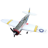 Mini P47 Thunderbolt 800 Series ARTF Electric Warbird w/o TX/RX - Silver