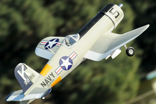 FMS&nbsp;F4U Corsair 1400 Series ARTF with Retracts - Silver