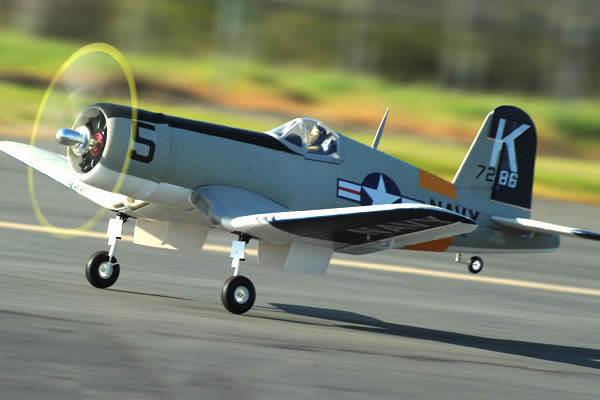 FMS&nbsp;F4U Corsair 1400 Series ARTF with Retracts - Silver