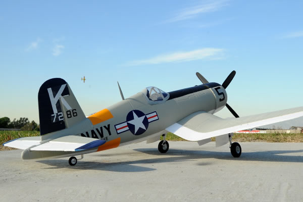 FMS&nbsp;F4U Corsair 1400 Series ARTF with Retracts - Silver