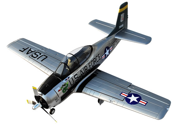 FMS&nbsp;North American T-28 Trojan 1400 Series ARTF Aircraft - Silver
