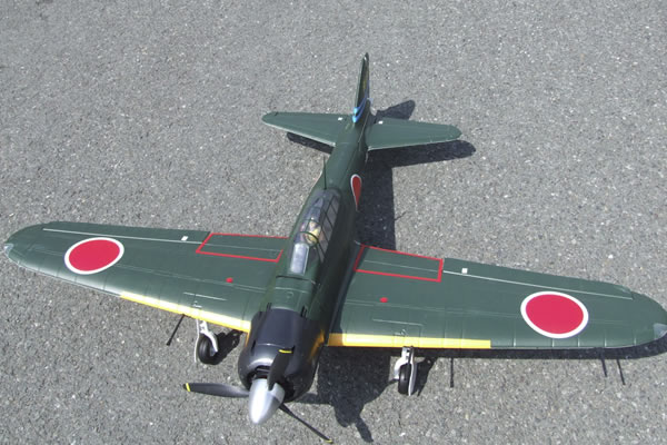 FMS&nbsp;Mitsubishi A6M Zero 1400 Series ARTF Electric Warbird with Retract Landing Gear & Flaps