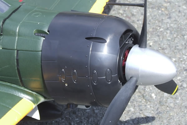 FMS&nbsp;Mitsubishi A6M Zero 1400 Series ARTF Electric Warbird with Retract Landing Gear & Flaps