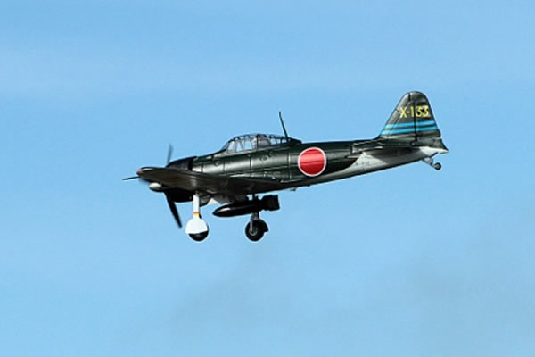 FMS&nbsp;Mitsubishi A6M Zero 1400 Series ARTF Electric Warbird with Retract Landing Gear & Flaps