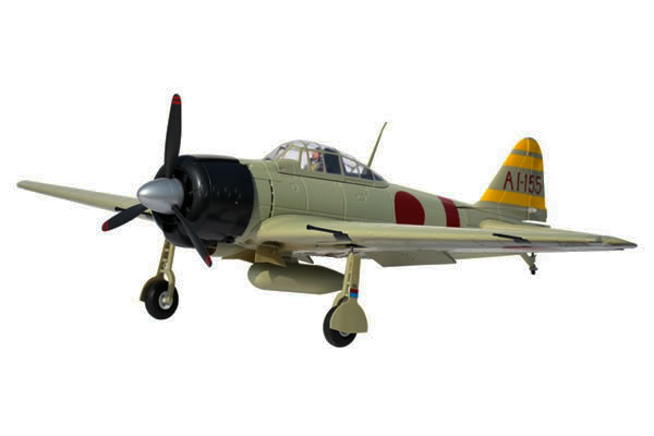 FMS&nbsp;Mitsubishi A6M2 Zero 1400 Series ARTF Electric Warbird with Retract Landing Gear & Flaps