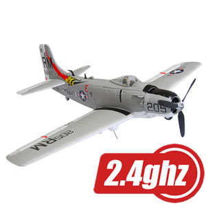 Mini A-1 Skyraider 800 Series RTF Electric Warbird with 2.4ghz Radio System