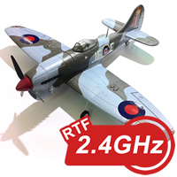Mini Hawker Tempest 800 Series RTF Electric Warbird with 2.4ghz Radio System