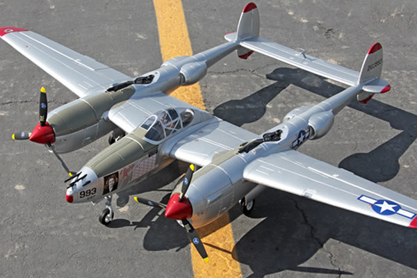 FMS&nbsp;1400 Series P38 Lockheed Lightning ARTF w/o Tx/Rx/Battery