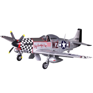 P51 Mustang V7 1400 Series RTF Electric Warbird w/o TX/RX/Batt - Big Doll