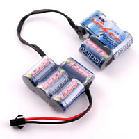 Voltz 1200mah 9-cell 9.6v Pack w/Kyosho Connector - Mini Inferno