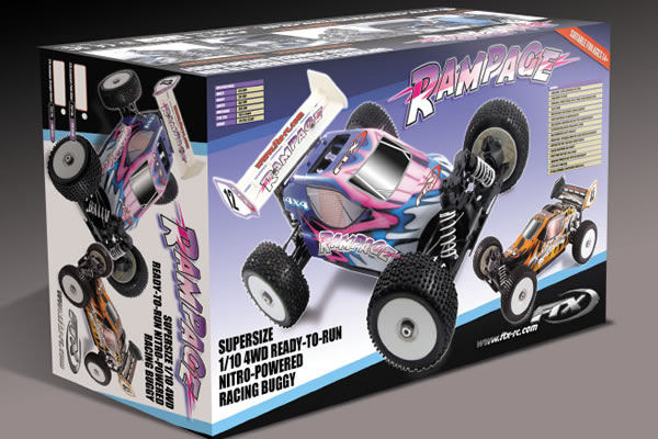 FTX&nbsp;Rampage 1/10th Scale 4WD RTR Nitro Supersize Buggy - Orange