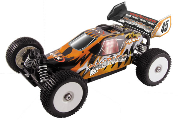 FTX&nbsp;Rampage 1/10th Scale 4WD RTR Nitro Supersize Buggy - Orange
