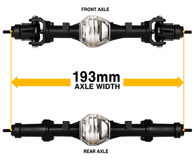 Gmade 4LS GS01 Chassis Axles