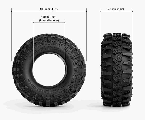 MT1903 Tyre Size