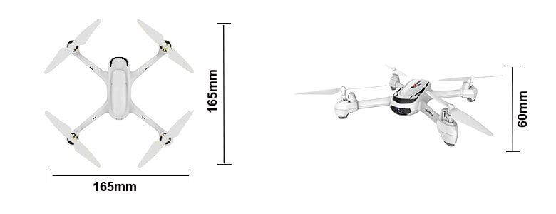 H502S Quadcopter Dimensions