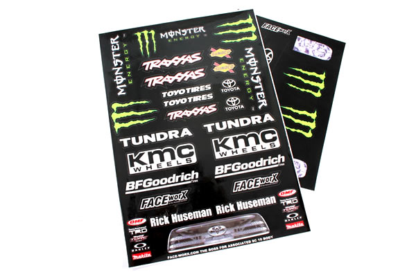 Matrixline&nbsp;Monster Black Short Course Decal Set