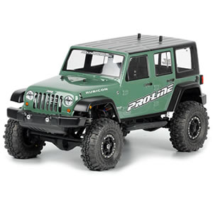 Jeep Wrangler Unlimited Rubicon Bodyshell for 12.3" Wheelbase 1/10th Scale Crawlers