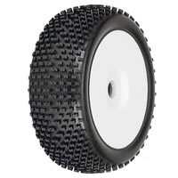 Bow-Tie (M3) 1/8th Off-Road Buggy Tyre Pre-Mounted on V2 Velocity Wheels - White