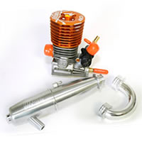 RB RB Concept Killer 10 (K10) .21 Engine with Pipe & Manifold Set