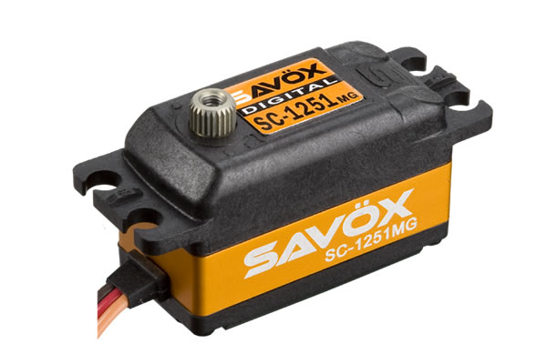 Savox&nbsp;SC-1251MG Low Profile Size Coreless Servo