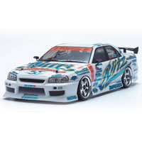 D1GP Blitz Nissan Skyline ER34 Spec 1/10th Body Set
