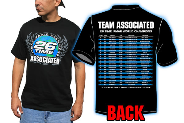 Team Associated&nbsp;26-Time World Championship T-shirt
