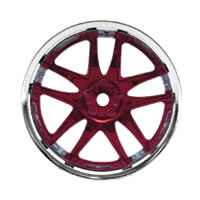VOLK RACING GT-V Wheels - Red/Chrome