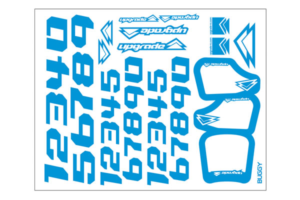 Upgrade&nbsp;Factory Number Kit - Buggy - Blue
