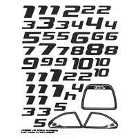 1/10th On-Road Factory Numbers - Black