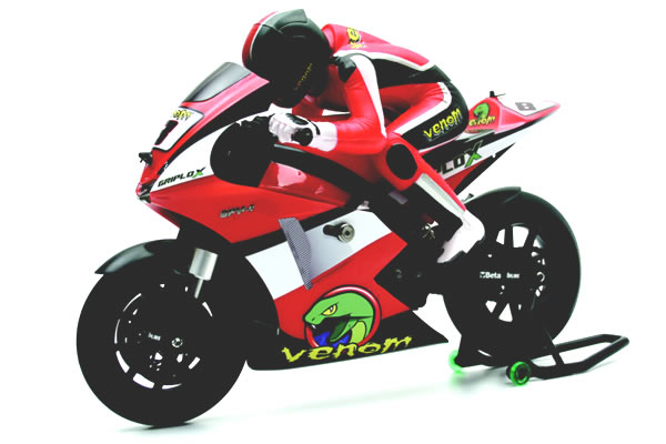 Venom&nbsp;GPV-1 RTR 1/8th Scale Motorcycle - Red