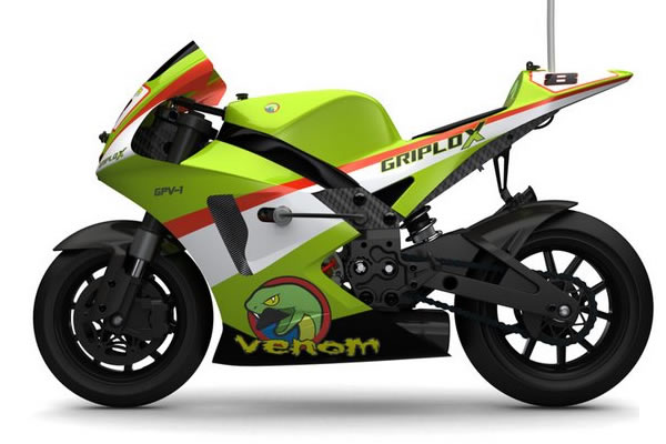Venom&nbsp;GPV-1 RTR 1/8th Scale Motorcycle - Red